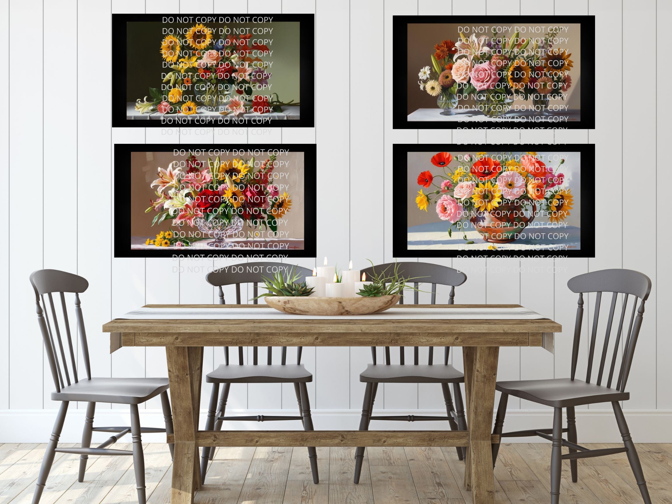 Flowers Still Life Digital Art in PDF SVG PNG File Formats