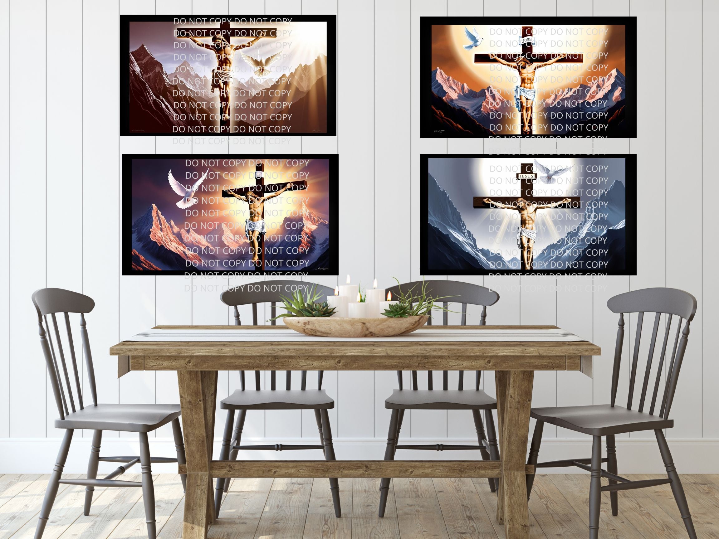 Jesus On Cross Digital Art in PDF SVG PNG File Formats
