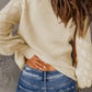 Openwork V-Neck Button Up Cardigan