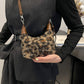 Fuzzy Polyester Mini Handbag with Zipper