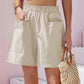 Full Size Pocketed Elastic Waist Shorts