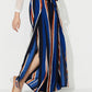 Side Slit Contrast Wide Leg Pants