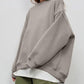 Round Neck Dropped Shoulder Long Sleeve Sweatshirt