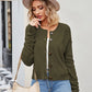 Button Down Exposed Seam Cardigan