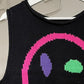 Smiley Round Neck Sweater Vest