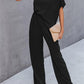 Single Shoulder Short Sleeve Jumpsuit