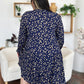 Double Take Full Size Printed Ruffle Hem Long Sleeve Dress