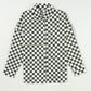 Checkered Collared Neck Long Sleeve Shirt