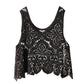 Cutout Scoop Neck Sleeveless Knit Cover Up
