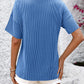 Full Size V-Neck Dropped Shoulder T-Shirt