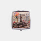 Nicole Lee USA Printed Metallic Square Pill Case
