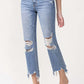 Lovervet High Rise Distressed Straight Jeans