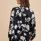 Annie Wear Frill Printed Balloon Sleeve Blouse
