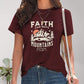 Full Size Graphic Round Neck Short Sleeve T-Shirt