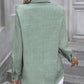 Button Up Collared Neck Long Sleeve Shirt