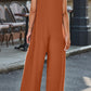Full Size V-Neck Wide Strap Jumpsuit
