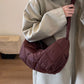 Quilted Polyester Crossbody Bag