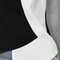 Color Block Notched Short Sleeve T-Shirt