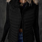 Pocketed Zip Up Vest Coat