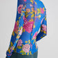 Floral Mock Neck Long Sleeve Top