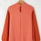 Swiss Dot Mock Neck Balloon Sleeve Blouse