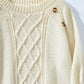 Decorative Button Round Neck Raglan Sleeve Sweater