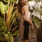 BiBi Leopard Sleeveless Overalls with Pockets - Brand BiBi