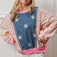 BiBi Stars and Stripes Round Neck Long Sleeve Top - Brand BiBi