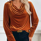 Perfee Ruched Long Sleeve Blouse