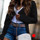 Collared Neck Long Sleeve Trench Coat