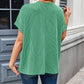 Lovelet Round Neck Short Sleeve Rib T-Shirt