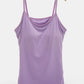 Full Size Scoop Neck Adjustable Strap Cami