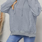 Drawstring Long Sleeve Hoodie with Pockets