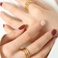 Titanium Steel Three-Layered Ring