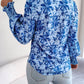 Floral Collared Neck Long Sleeve Shirt