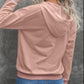 Lace Up Long Sleeve Hoodie