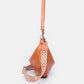 PU Leather Removable Strap Crossbody Bag