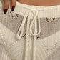 Drawstring Cutout Swim Shorts