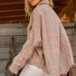 And The Why Full Size Plaid Button Up Raw Hem Shirt