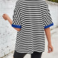 Lovelet Striped Round Neck Half Sleeve T-Shirt