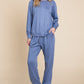 Super Lady Round Neck Raglan Sleeve Top and Pants Lounge Set