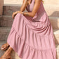 Tiered Smocked Wide Strap Dress