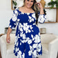 Double Take Full Size Floral Ruffle Hem Smocked Dress