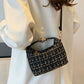 Woven Removable Strap Shoulder Bag