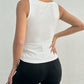 Lace Detail Square Neck Wide Strap Tank