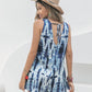 Tie-Dye V-Neck Sleeveless Romper