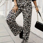 Full Size Animal Print Elastic Waist Pants