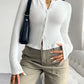 Devine Button Up Long Sleeve T-Shirt