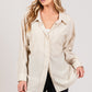 SAGE + FIG Striped Button Up Long Sleeve Shirt