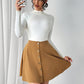Buttoned Mini Skirt